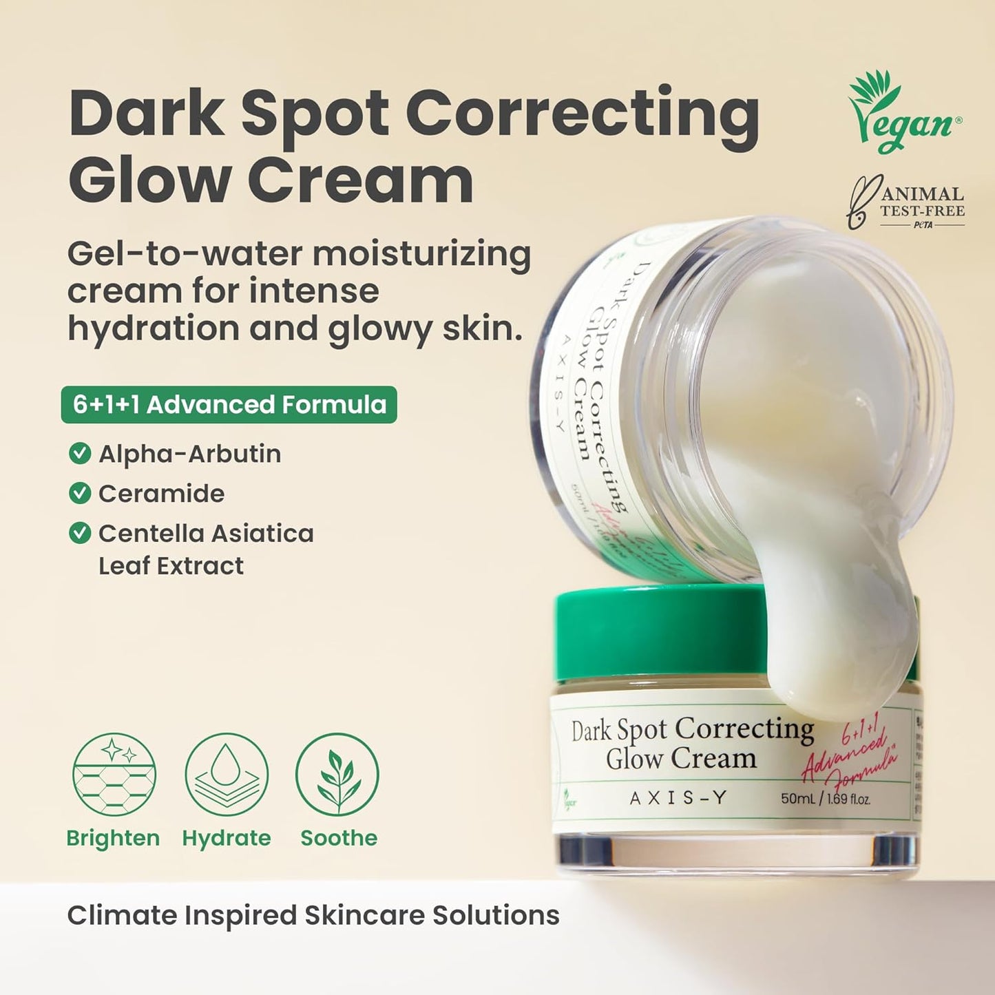 Dark spot correcting glow cream