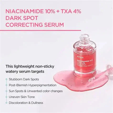 Anua, Niacinamide 10% + TXA 4% Dark Spot Correcting Serum