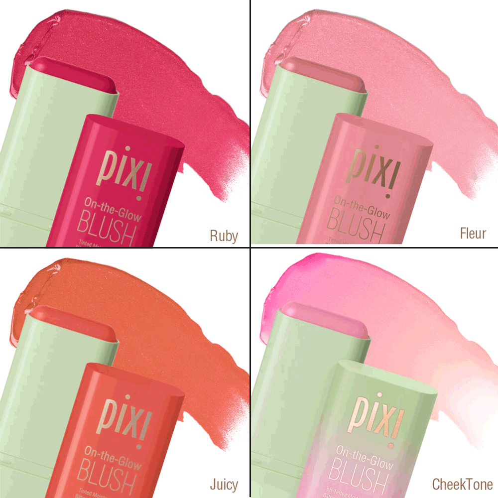Pixi On The Glow Hydrating Tinted Stick Blush for Cheeks and Lips - Twin Pack