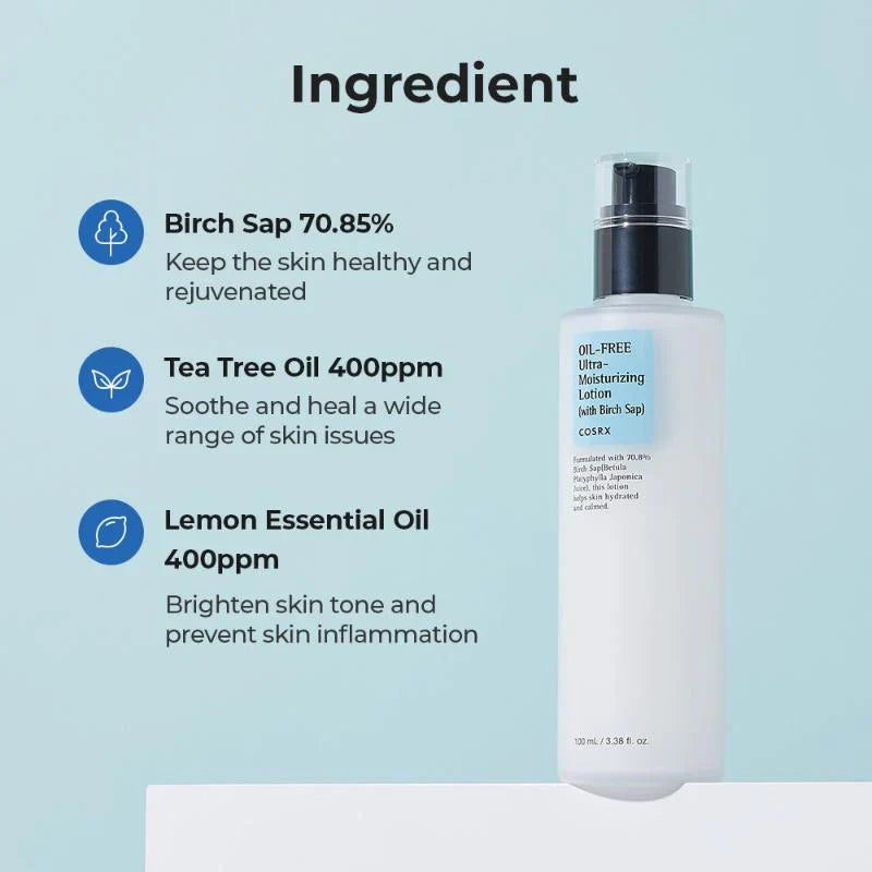 COSRX Oil-Free Ultra-Moisturizing Lotion with Birch Sap
