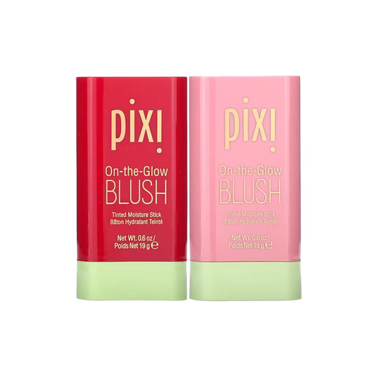 Pixi On The Glow Hydrating Tinted Stick Blush for Cheeks and Lips - Twin Pack