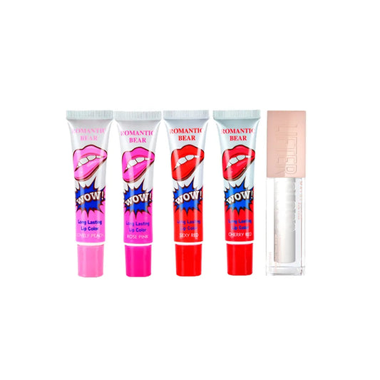 4 Tattoo Lipsticks + Lip Gloss Maybelline