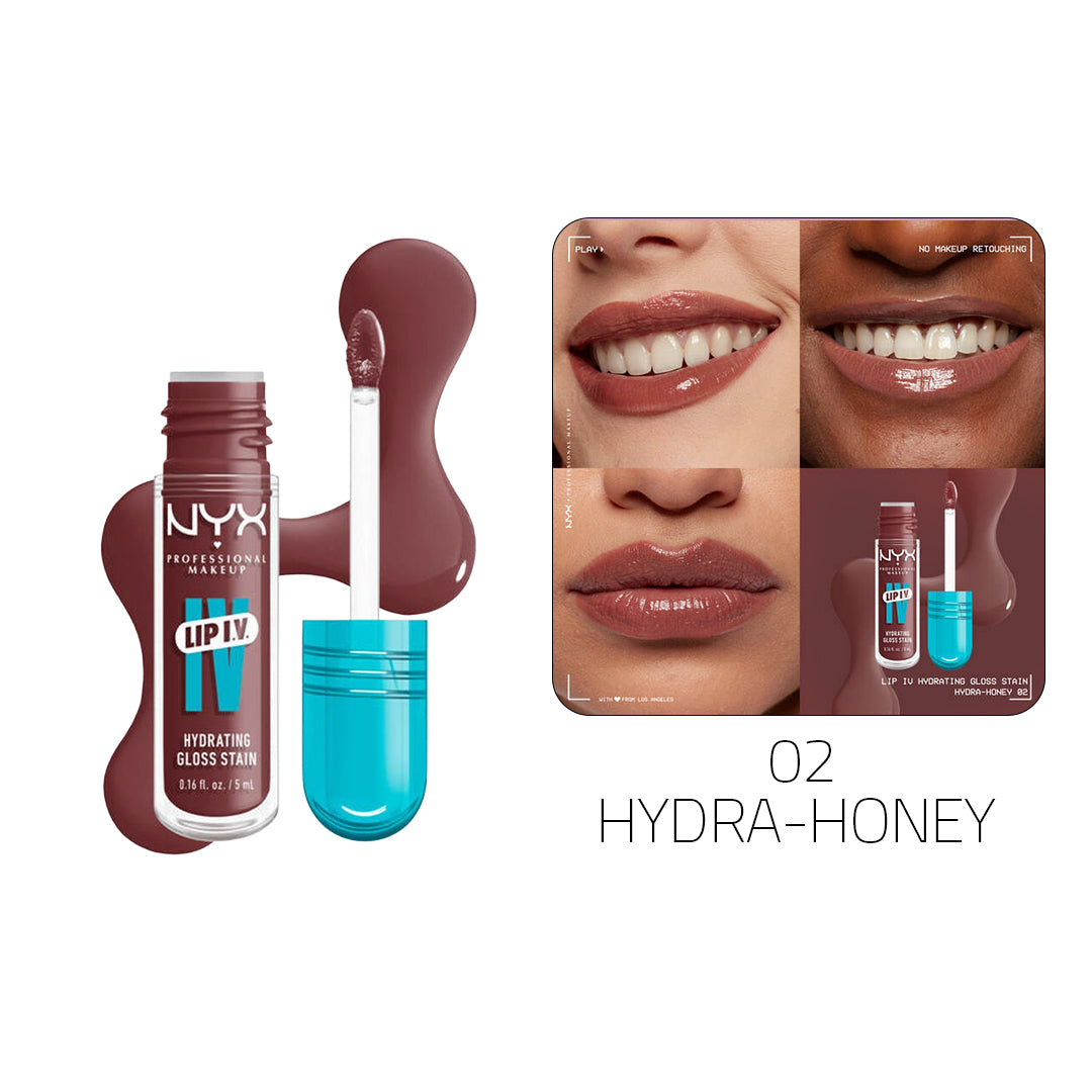 NYX Lip I.V. Hydrating Gloss Stain – Buy 1 Get 1 Free