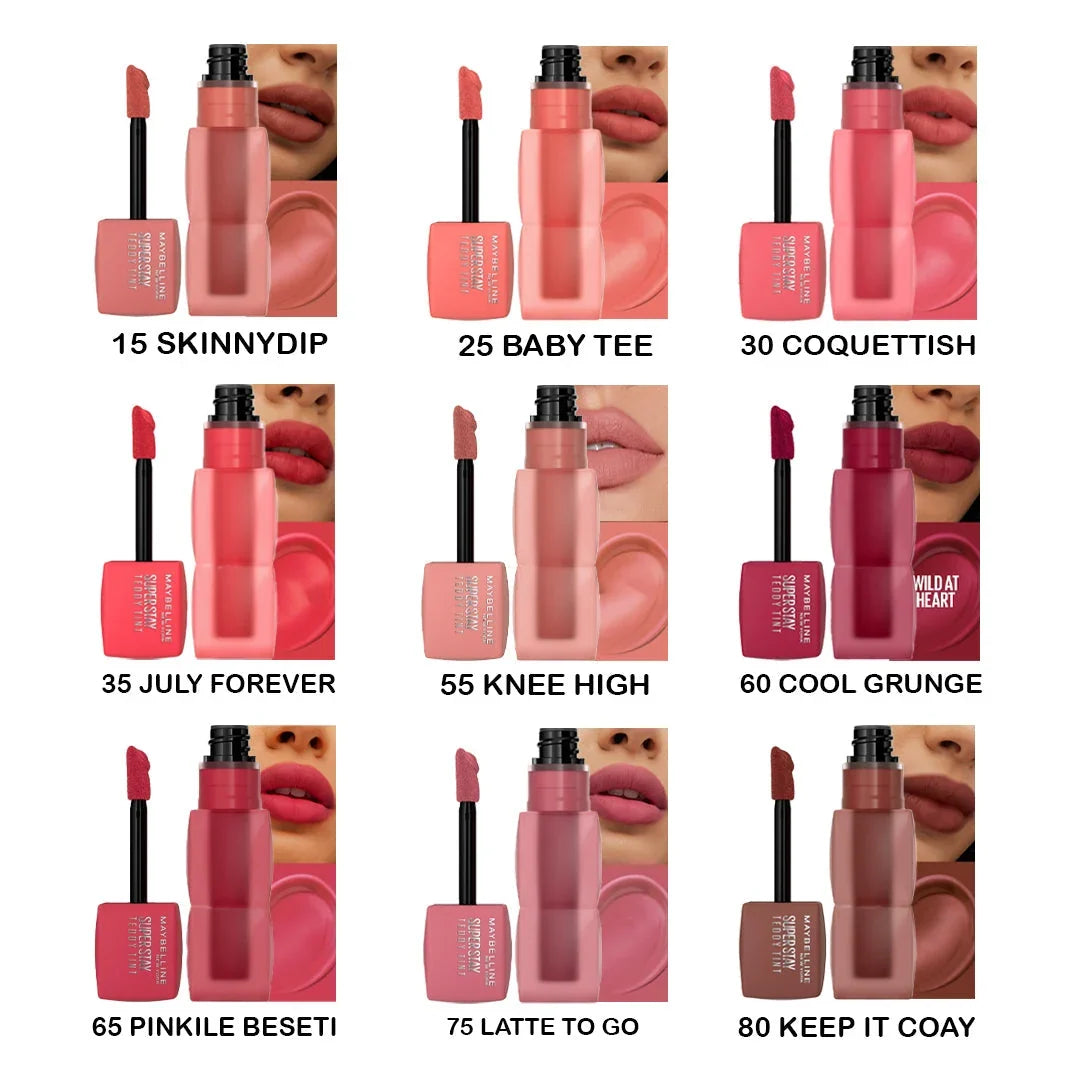 Everyday Makeup Trio – 50% OFF | SHEGLAM Blush + Maybelline Teddy Tint + Cybele 3D Mascara