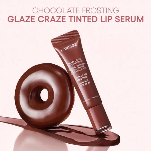 LANEIGE Glaze Craze Tinted Lip Serum + Lip Sleeping Mask Duo – Hydrating, Smoothing & High-Shine Lip Care | 50% OFF