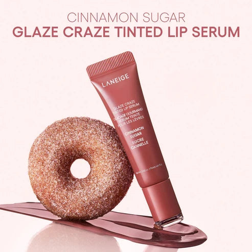LANEIGE Glaze Craze Tinted Lip Serum + Lip Sleeping Mask Duo – Hydrating, Smoothing & High-Shine Lip Care | 50% OFF