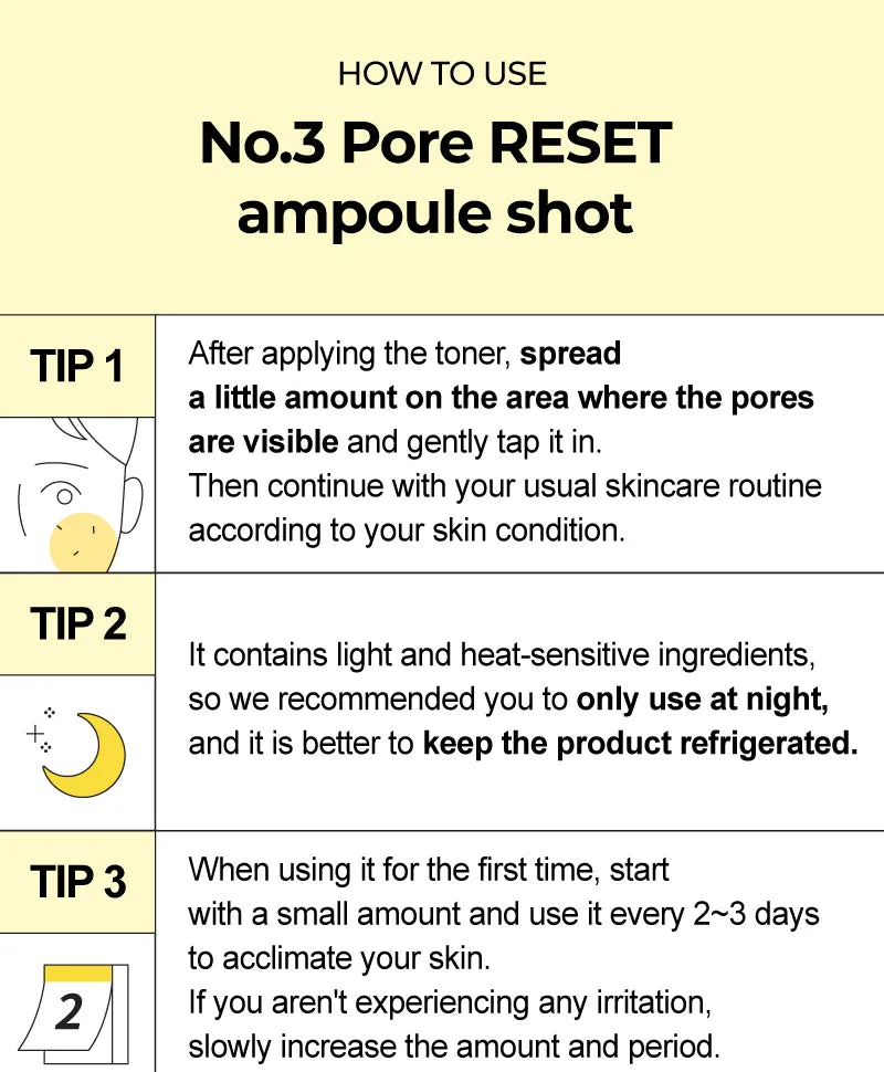 numbuzin - No. 3 Pore Reset Ampoule Shot