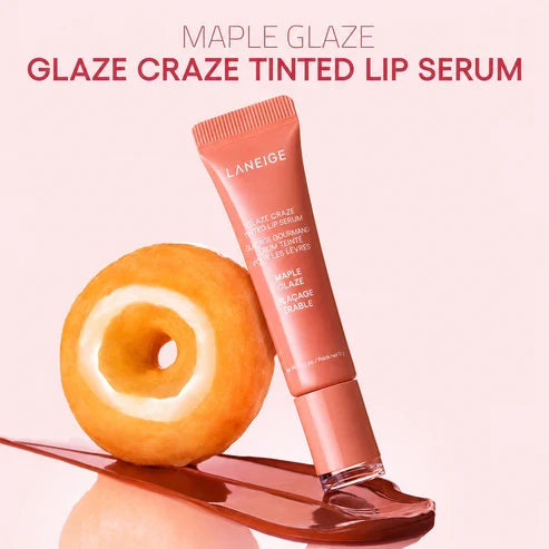 LANEIGE Glaze Craze Tinted Lip Serum + Lip Sleeping Mask Duo – Hydrating, Smoothing & High-Shine Lip Care | 50% OFF