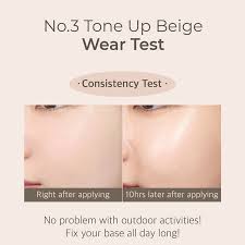 Numbuzin No.3 Porcelain Base-Skip Tone Up Beige SPF50+