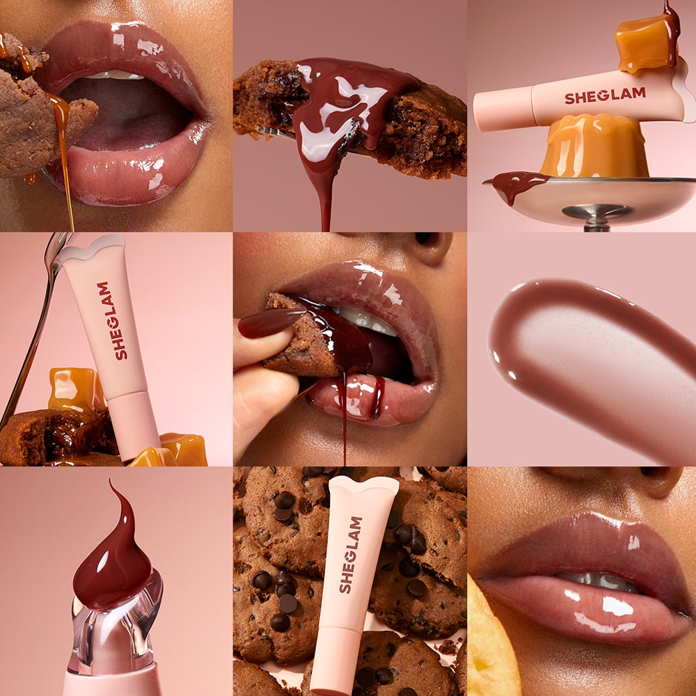 ( 4 pieces 50% offer ) Sheglam Crystal Glaze